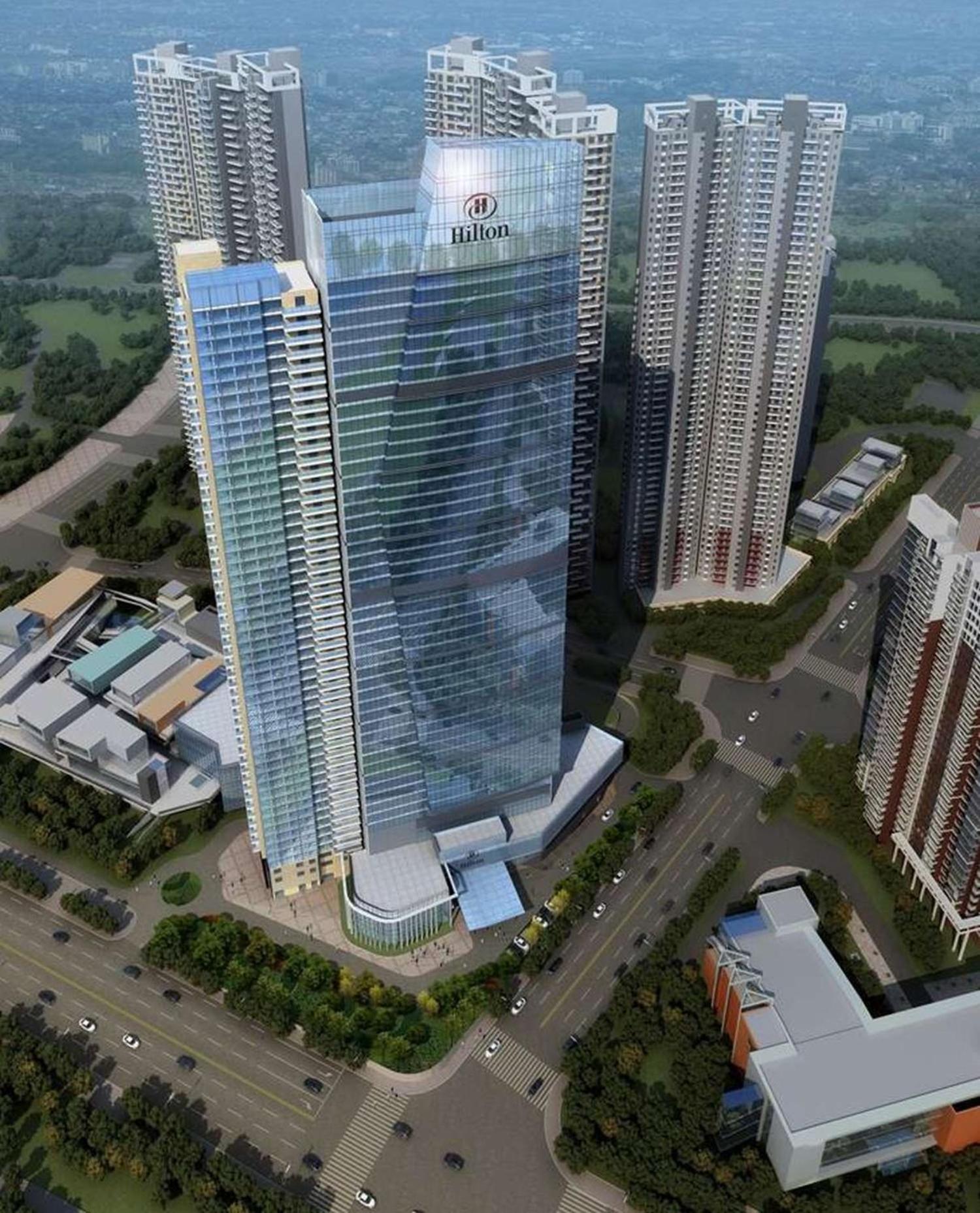 Hilton Wuhan Yangtze Riverside Ngoại thất bức ảnh